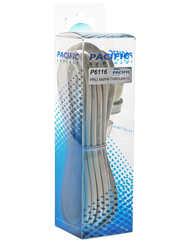 Pacific Aerials SeaMaster Pro Through Deck AM/FM Antenna Mount with Cable White