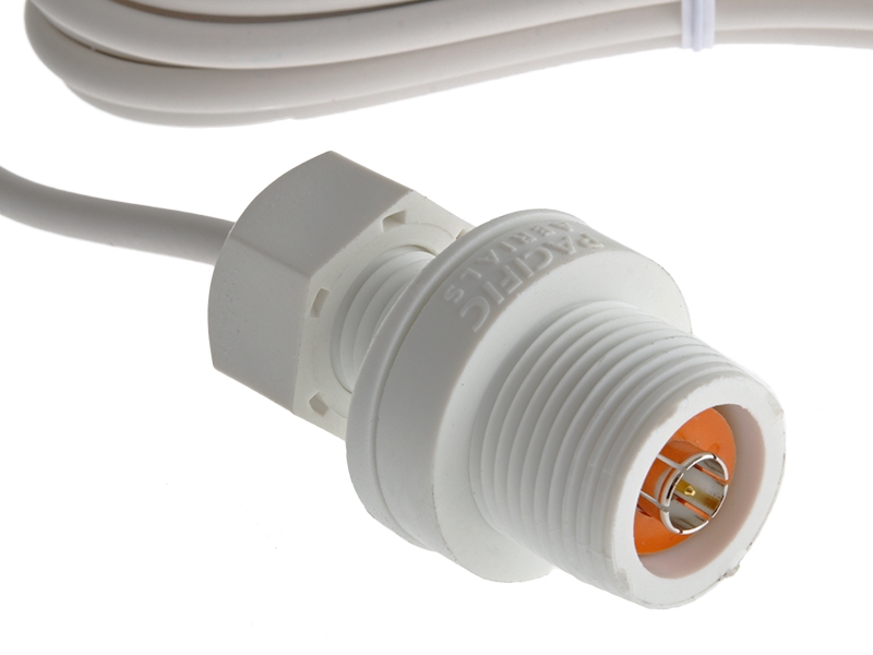 Pacific Aerials SeaMaster Pro Through Deck AM/FM Antenna Mount with Cable White