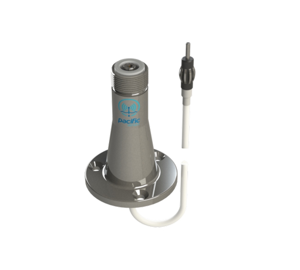 Pacific Aerials P6167 AM/FM LongReach Pro Stainless 1in Pipe Mount