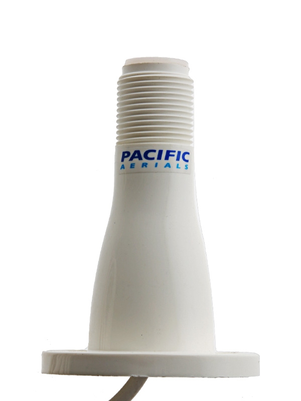 Pacific Aerials SeaMaster Pro AM/FM Antenna Deck Mount with Cable