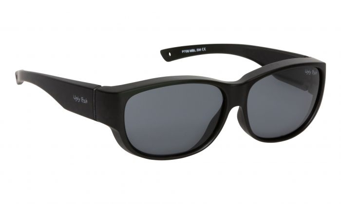 Ugly Fish P706 Fit Over Polarised Sunglasses Matte Black/Smoke