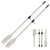 Oceansouth Heavy Duty 2-Piece Split Shaft Aluminium Oars with 12mm Oar Locks Pair 2.15m