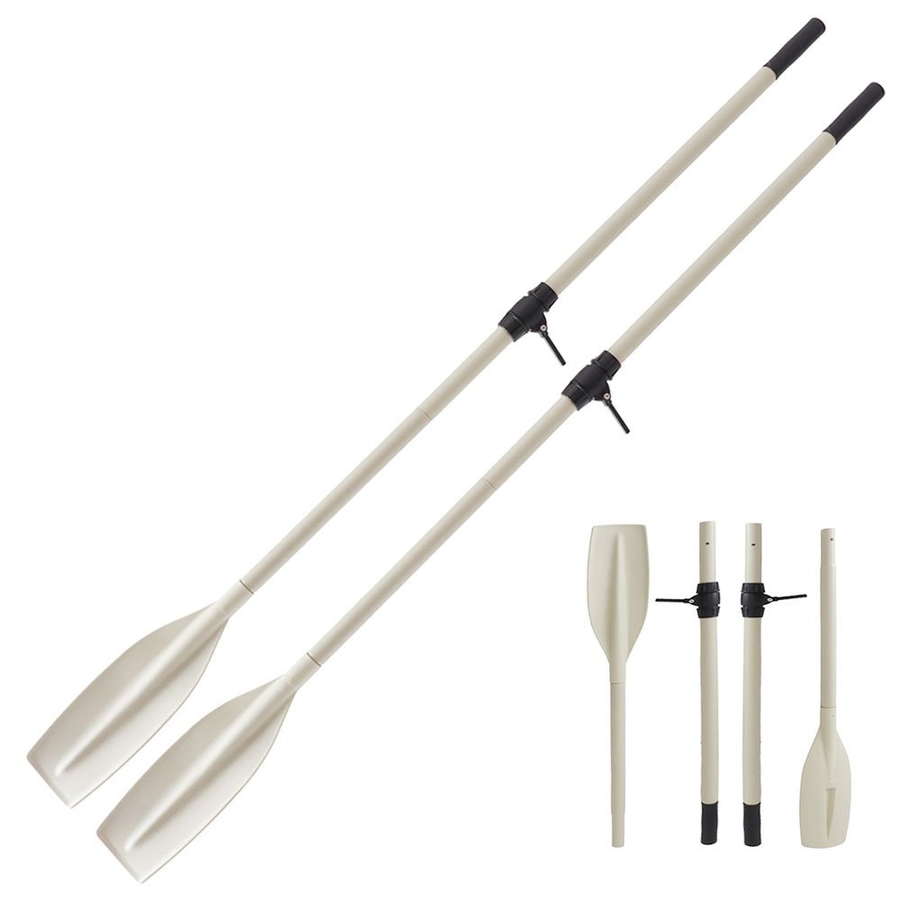 Oceansouth Heavy Duty 2-Piece Split Shaft Aluminium Oars with 12mm Oar Locks Pair