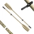 Oceansouth Heavy Duty 2-Piece Split Shaft Aluminium Oars with 12mm Oar Locks Pair 1.85m