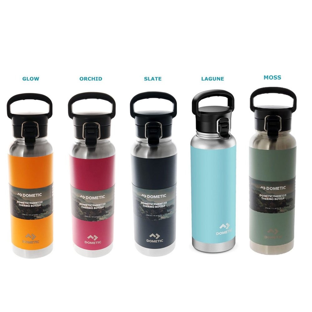 Dometic Thermo Insulated Water Bottle 1200ml with Lid Attachments