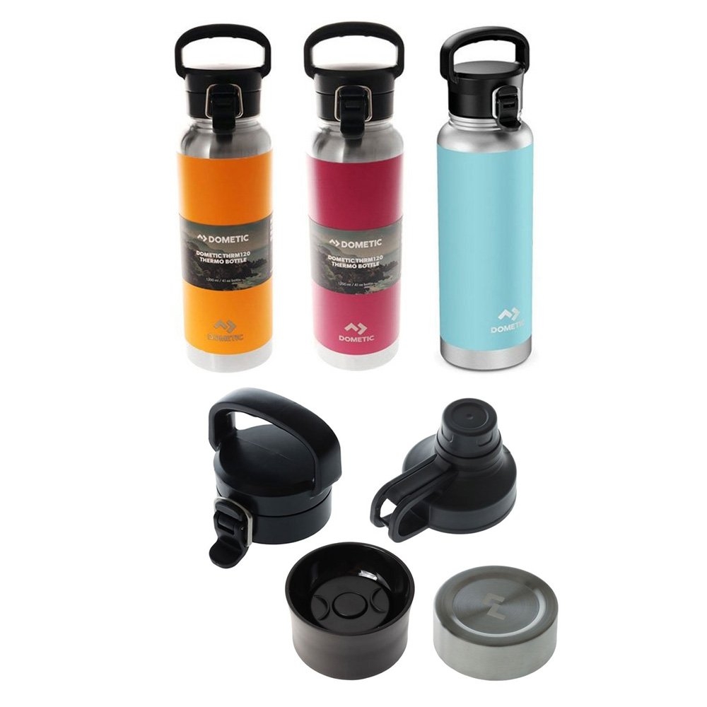 Dometic Thermo Insulated Water Bottle 1200ml with Lid Attachments