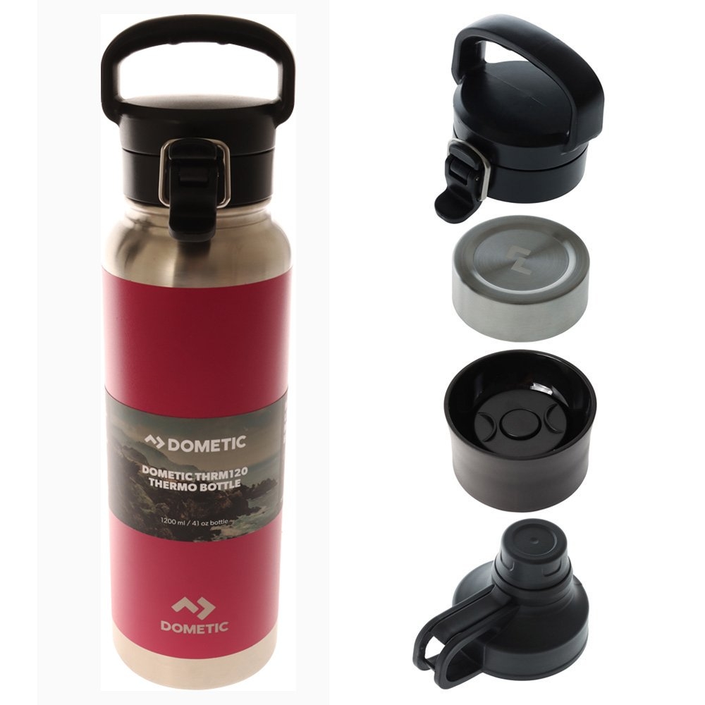 Dometic Thermo Insulated Water Bottle 1200ml with Lid Attachments