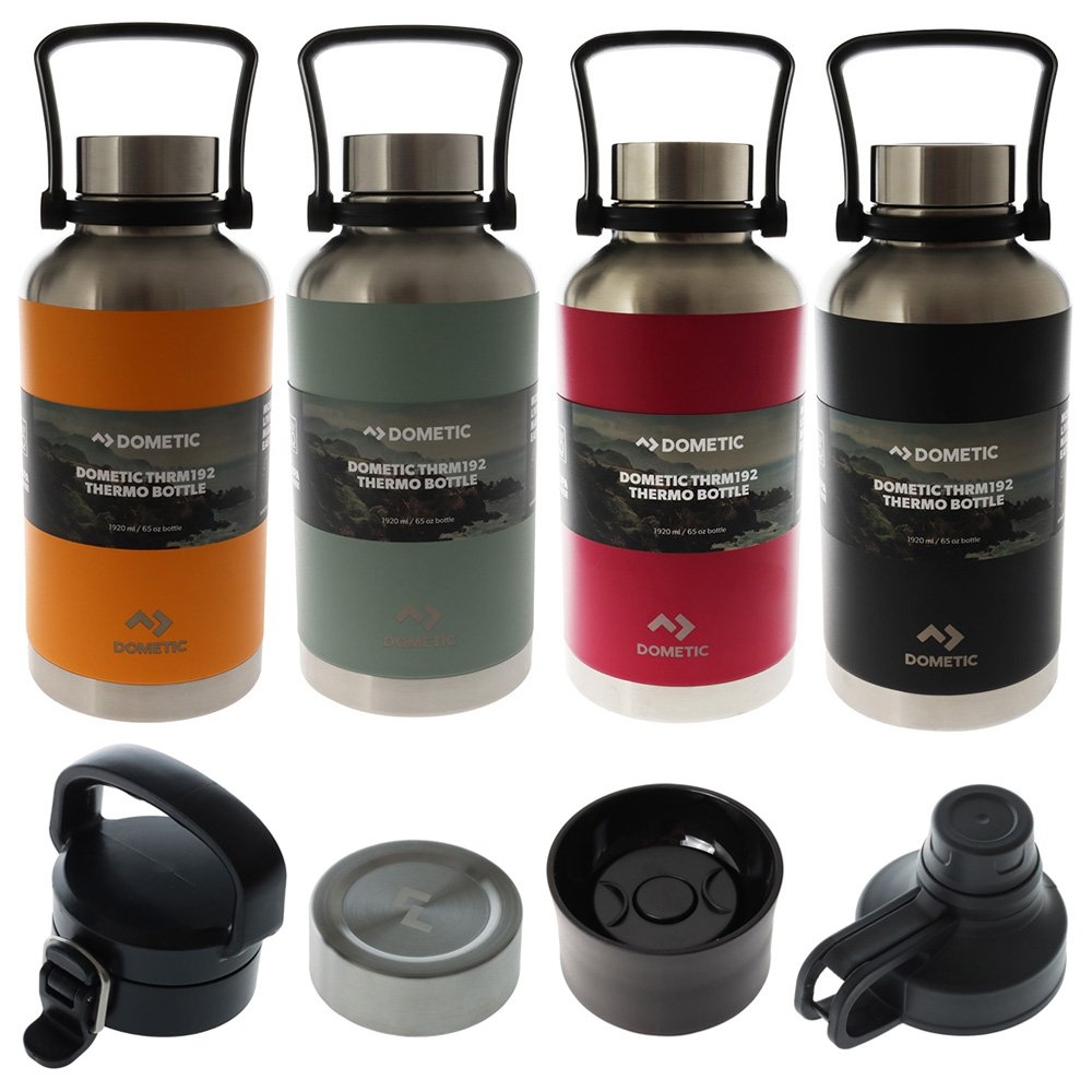 Dometic Thermo Insulated Water Bottle 1920ml with Lid Attachments