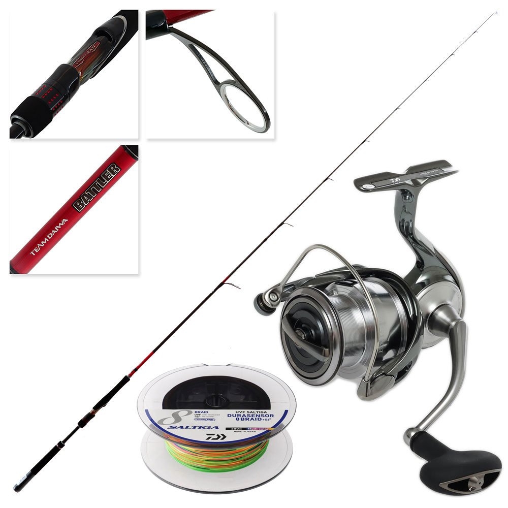 Daiwa Exist 4000 Technical Master Soft Bait Combo with Braid 7ft 6in 3-6kg 2pc