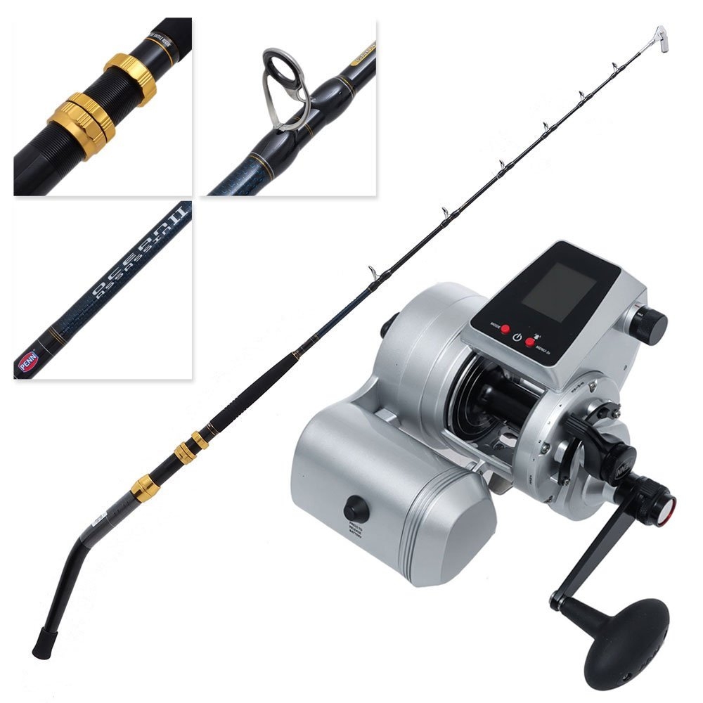 PENN Fathom 80 Ocean Assassin Electric Deep Drop Package 6ft PE 8-10 2pc