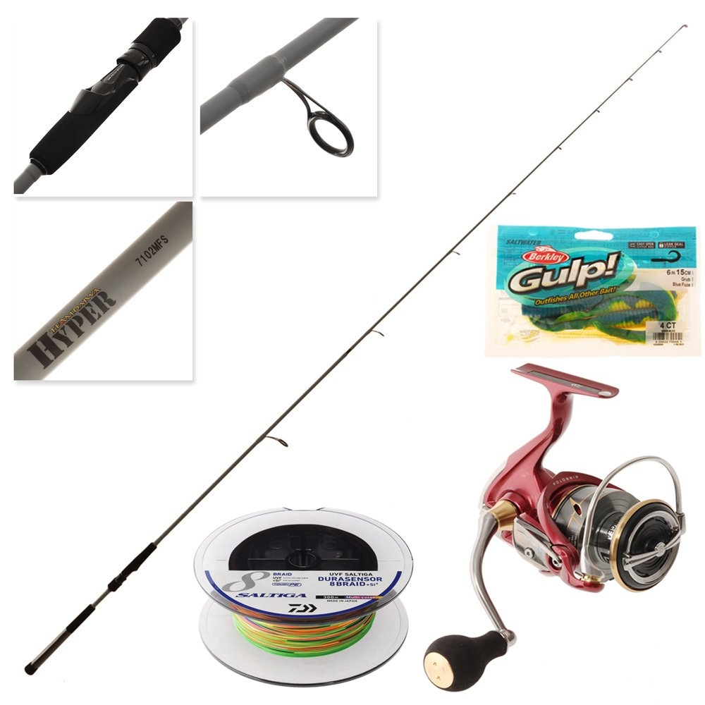 Daiwa Revelry 4000D-C Hyper Soft Bait Combo with Braid and Softbait 7ft 10in 4-8kg 2pc