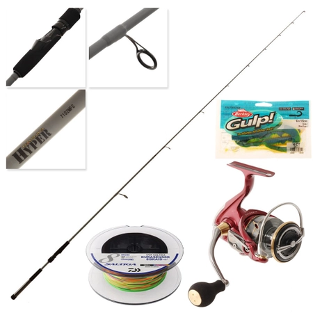 Daiwa Revelry 4000D-C Hyper Soft Bait Combo with Braid and Softbait 7ft 10in 4-8kg 2pc