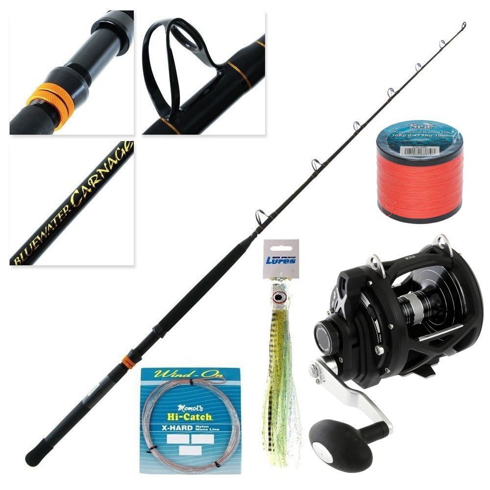 TiCA Oxean OX30 Carnage Tuna Trolling Combo with Line and Lure 5ft 7in 24kg 1pc