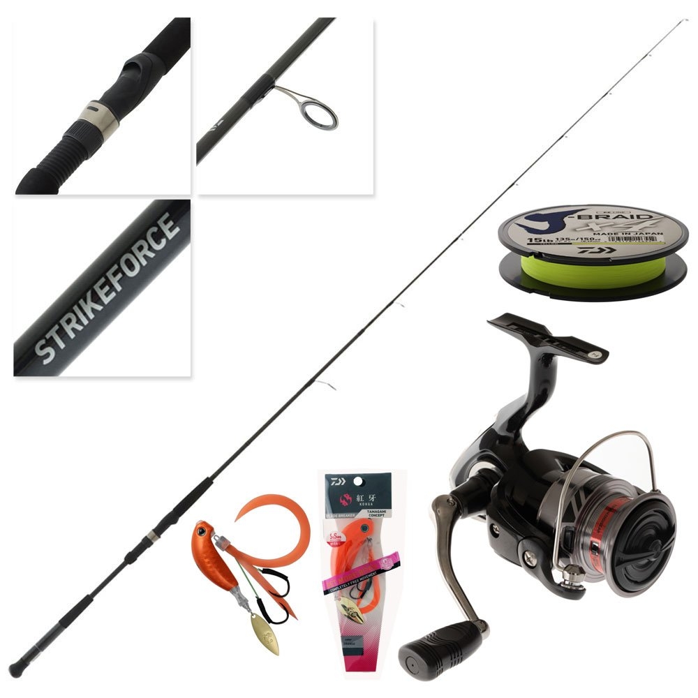 Daiwa RX LT 3000 Strikeforce II Slow Jig Combo with Braid and Lure 6ft 6in PE1-2 2pc
