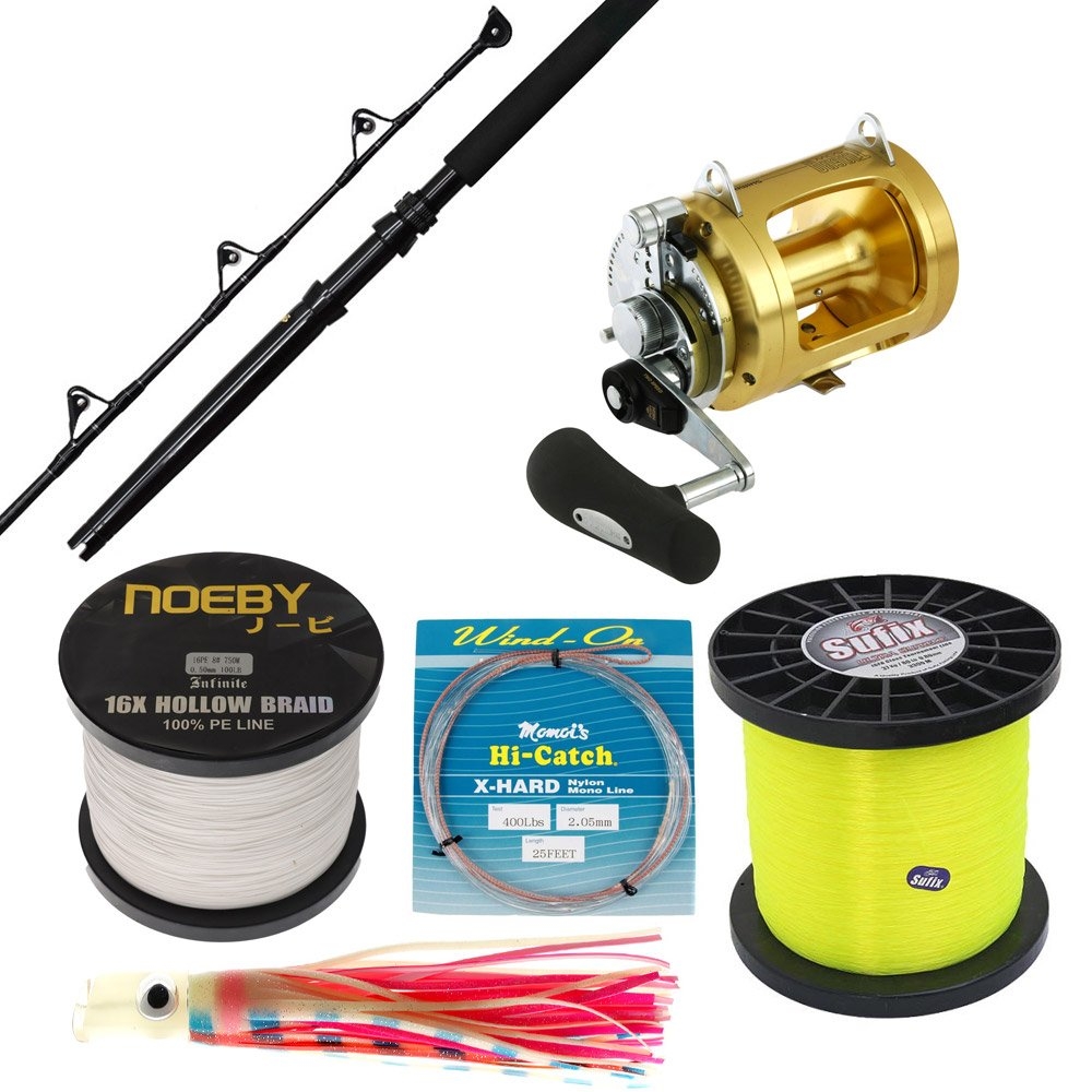 Shimano Tiagra 50W Kilwell Fibre-X Fully Rollered Straight Butt Game Package 37kg