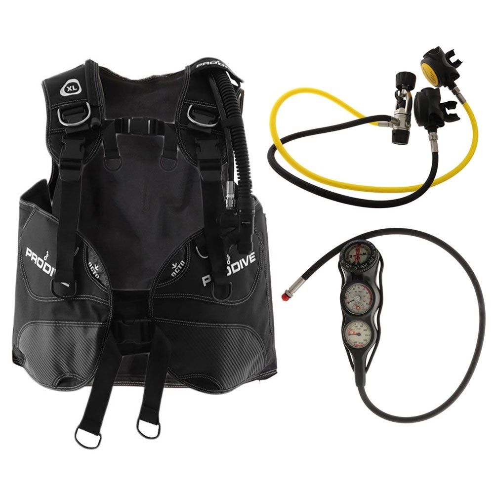 Pro-Dive Mens Scuba Hardware Dive Package incl BCD Regulator and Gauges