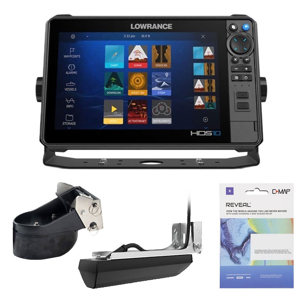 Lowrance HDS-10 PRO 1KW C-map Reveal Offshore Trailer Boat Package