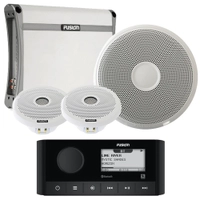 Fusion Stereo Package with Subwoofer Amp and Speakers Thumbnail Fusion Stereo Package with Subwoofer Amp and Speakers