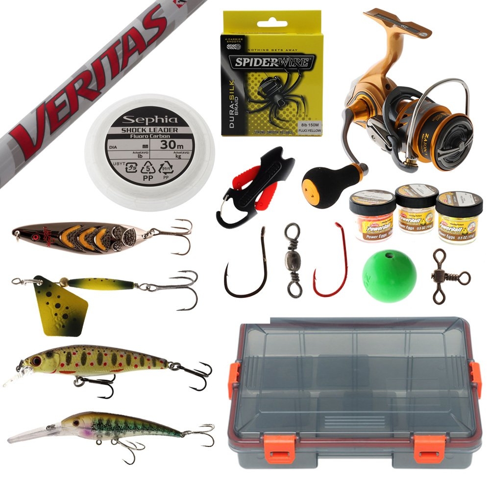Daiwa Sol Abu Veritas Ultimate Canal / Freshwater Trout Salmon Fishing Package 7ft 8in 1-3kg 2pc