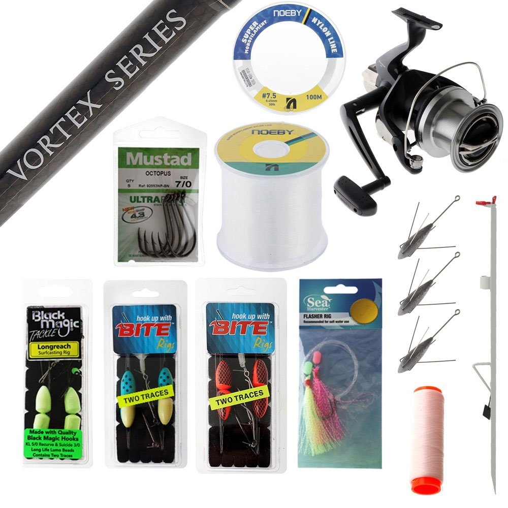 Shimano Beastmaster 14000 Vortex Surfcasting Value Package 13ft 6in 8-15kg 3pc