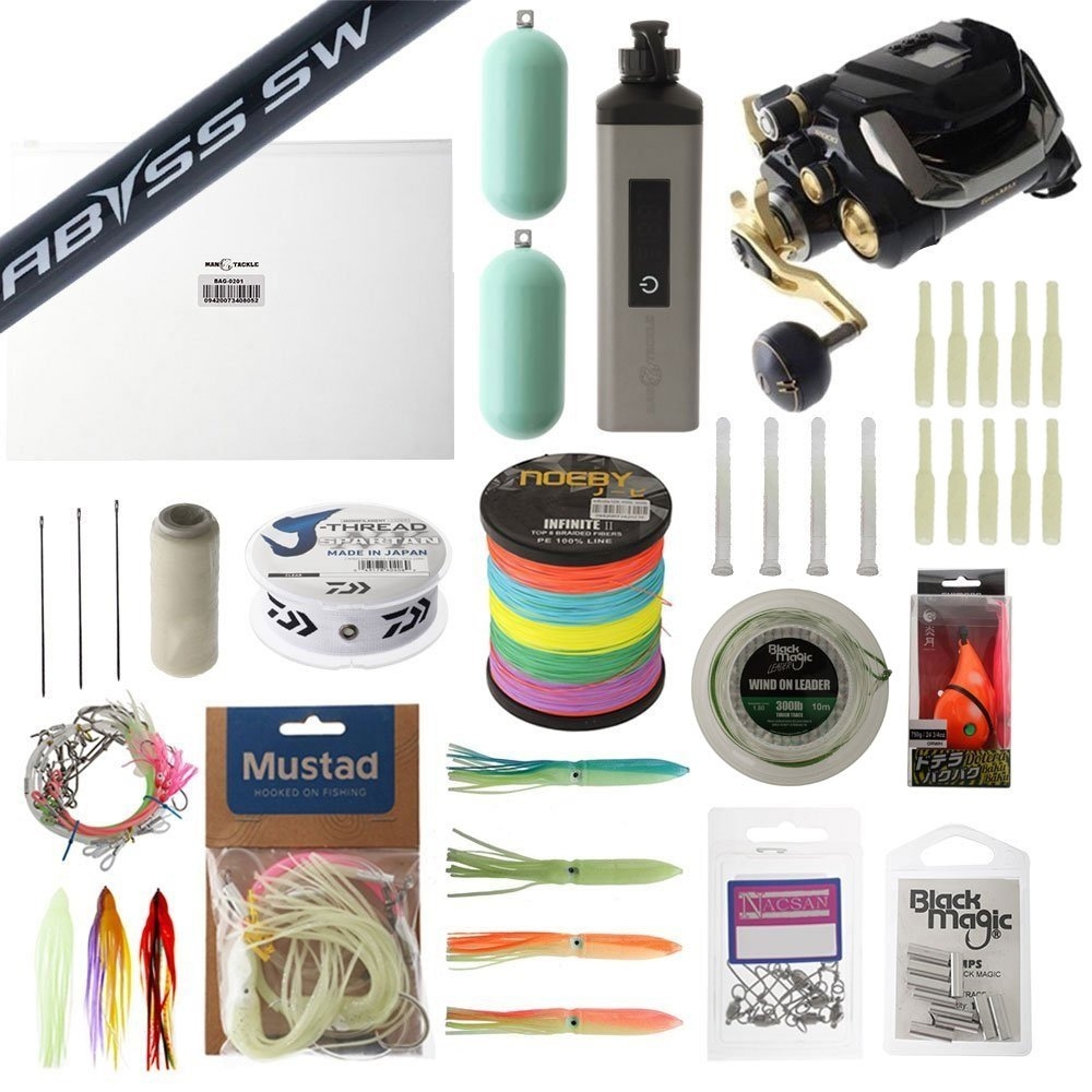 Shimano Beastmaster 12000 Ultimate Electric Deep Drop Value Package 6ft 80-130lb 2pc