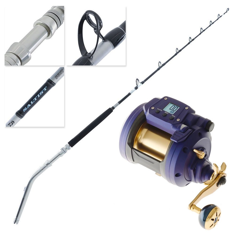 Daiwa Seapower Deep Drop Value Package with Electric Reel Battery 5ft 6in PE6-10 2pc