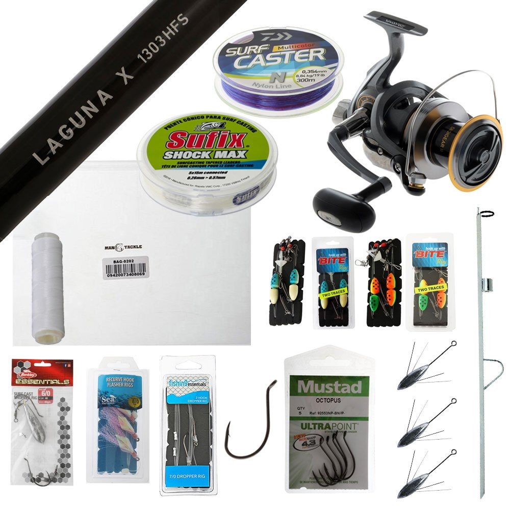 Daiwa Shorecast 6000 Surfcasting Value Package 13ft 10-15kg 3pc