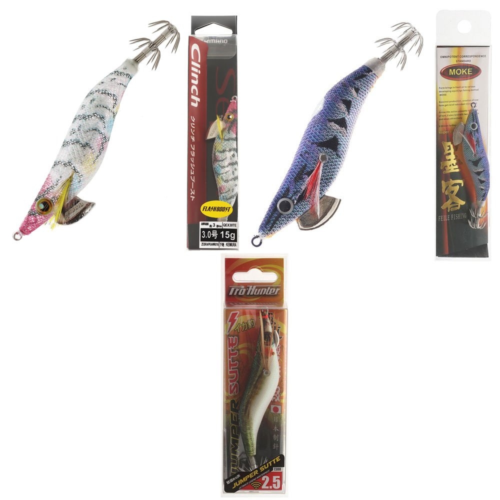 Abu Garcia Veritas Cardinal Squid Fishing Pro Package 7ft 8in 1-3kg 2pc