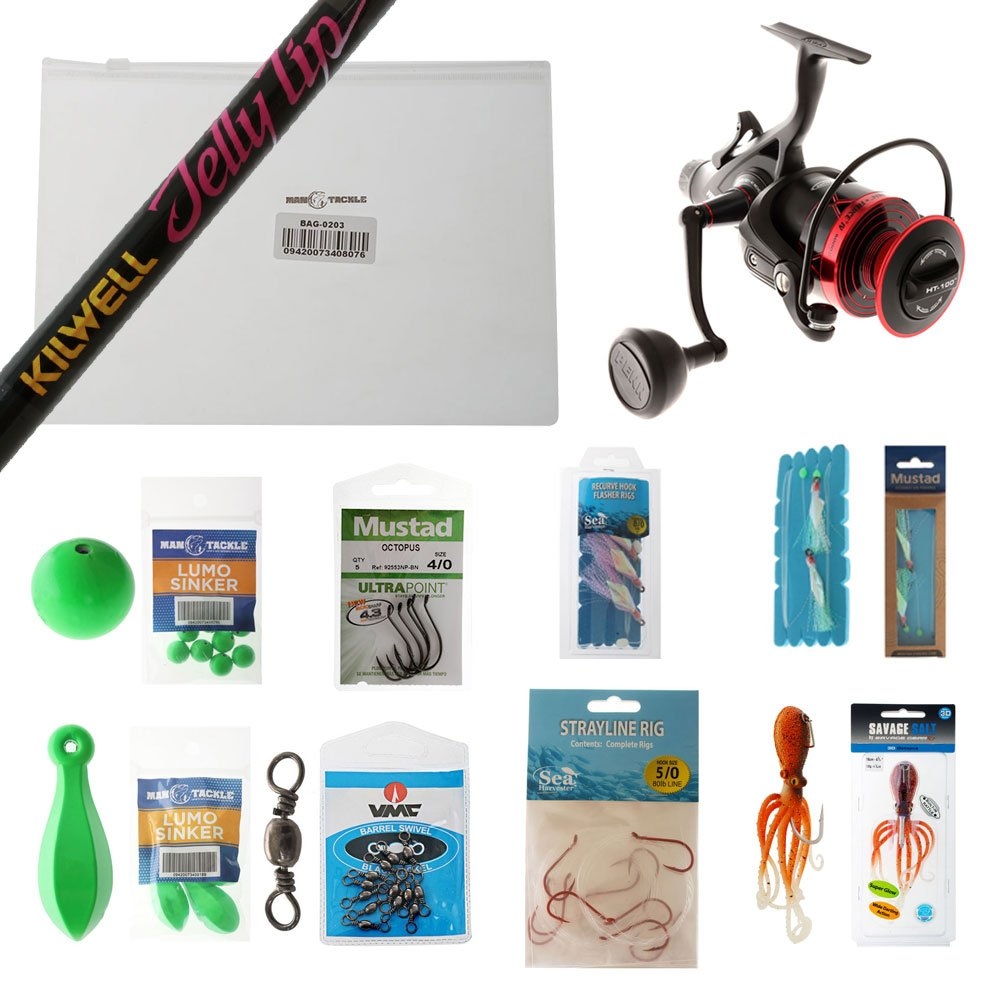 PENN Fierce IV 6000LL Live Liner Jellytip Pro Strayline Package 6ft 9in 8-10kg 1pc