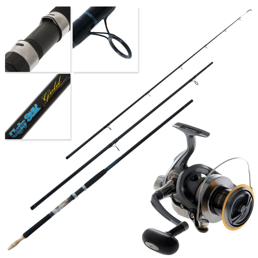 Daiwa Shorecast Ugly Stik Surfcasting Package 15ft 7-12kg 3pc