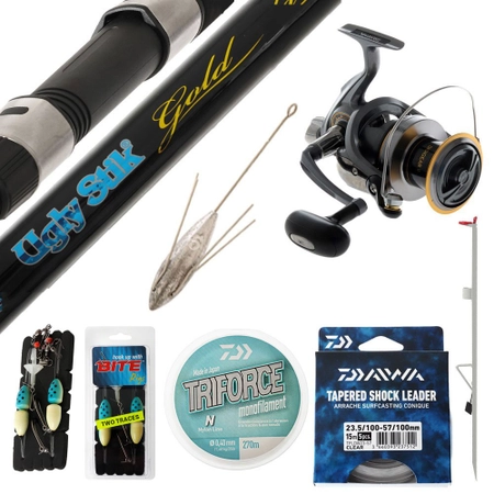 Daiwa Shorecast Ugly Stik Surfcasting Package 15ft 7-12kg 3pc