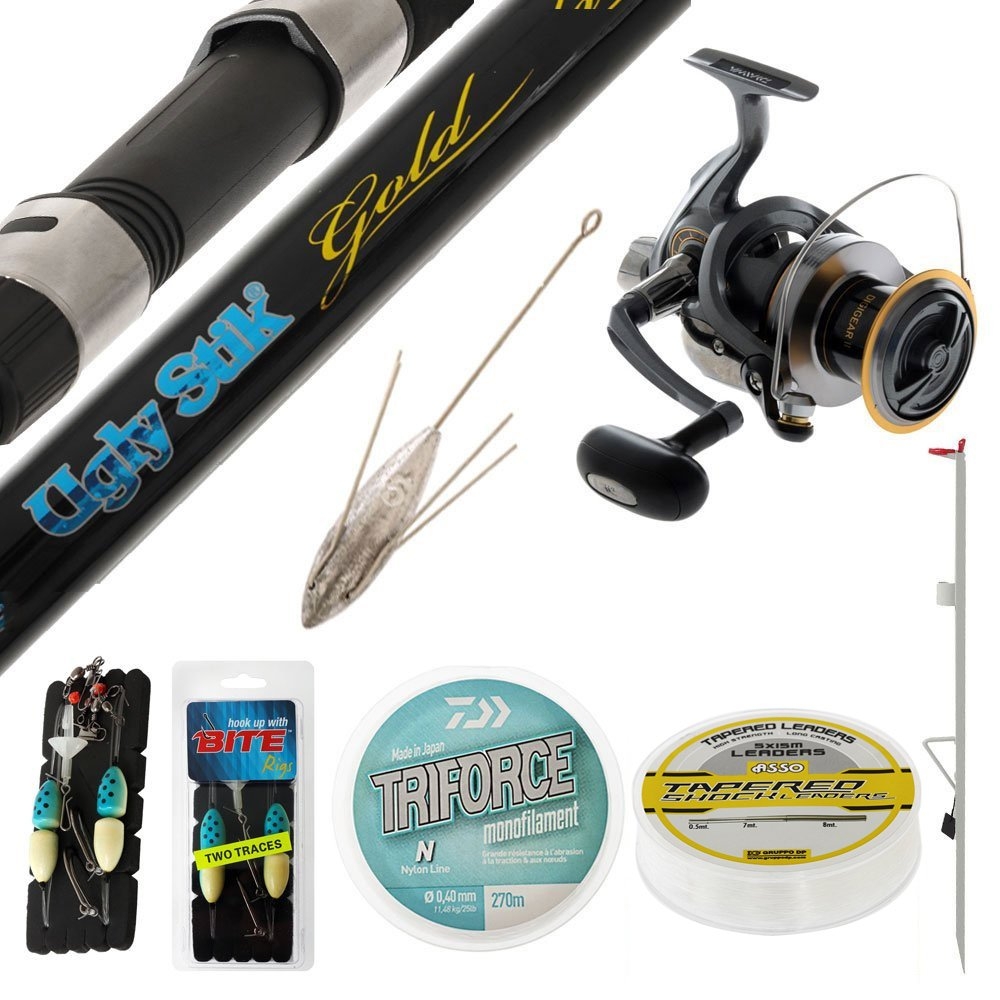 Daiwa Shorecast Ugly Stik Surfcasting Package 15ft 7-12kg 3pc