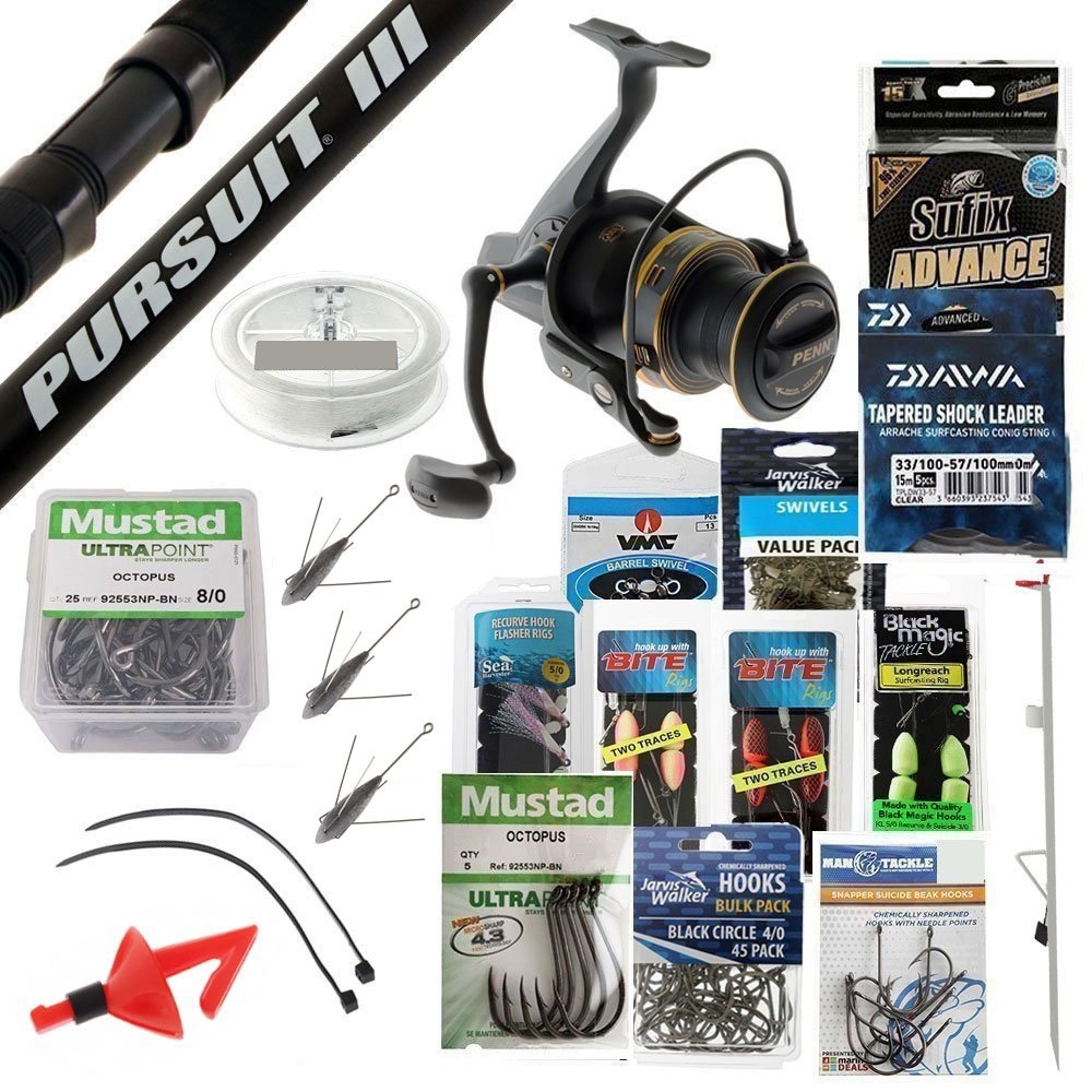 PENN Surfblaster III 7000 Longcast Veritas Surf Package 14ft 6in 8-15kg 3pc