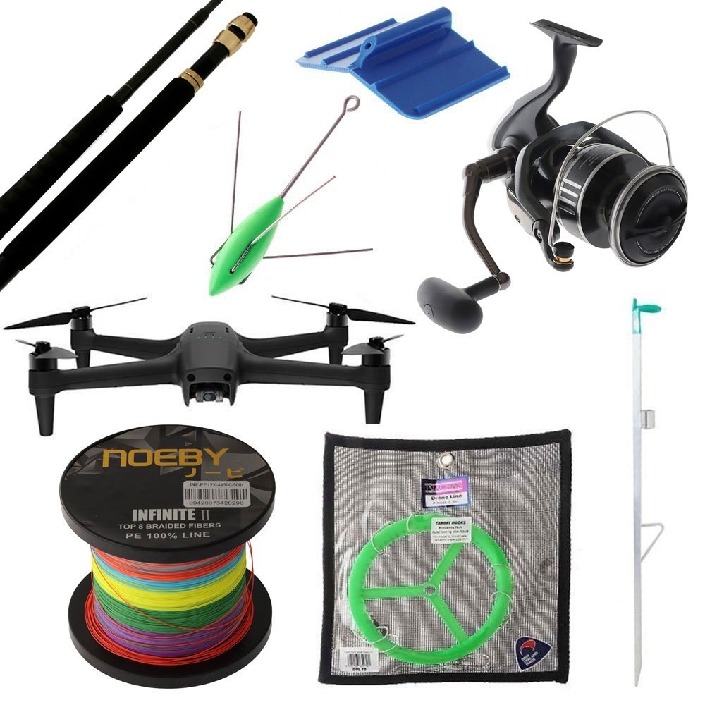 Aeroo Pro 4K Ultra HD Daiwa BG MQ Drone Fishing Package 7ft 24kg 4pc