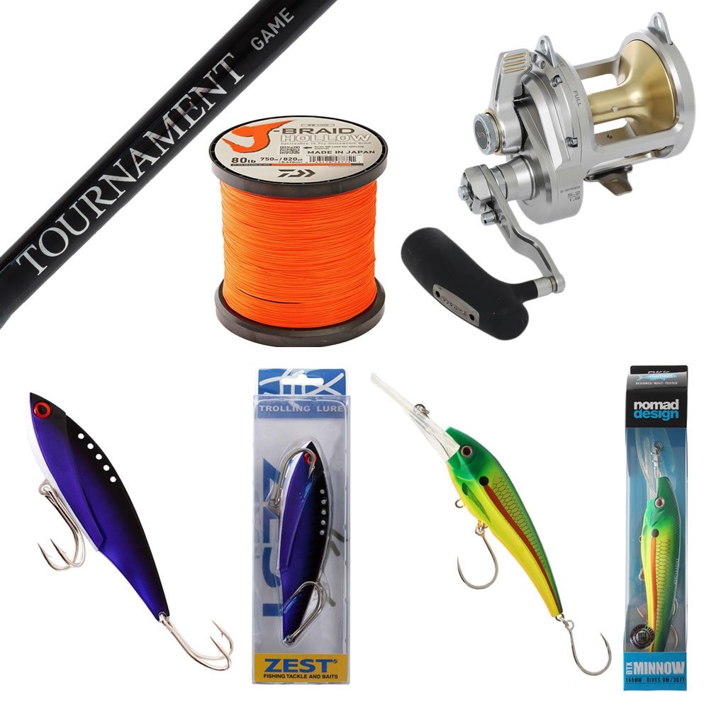 Shimano Talica 25 Bluefin Tuna Trolling Package 5ft 6in PE6-10 60-100lb 2pc