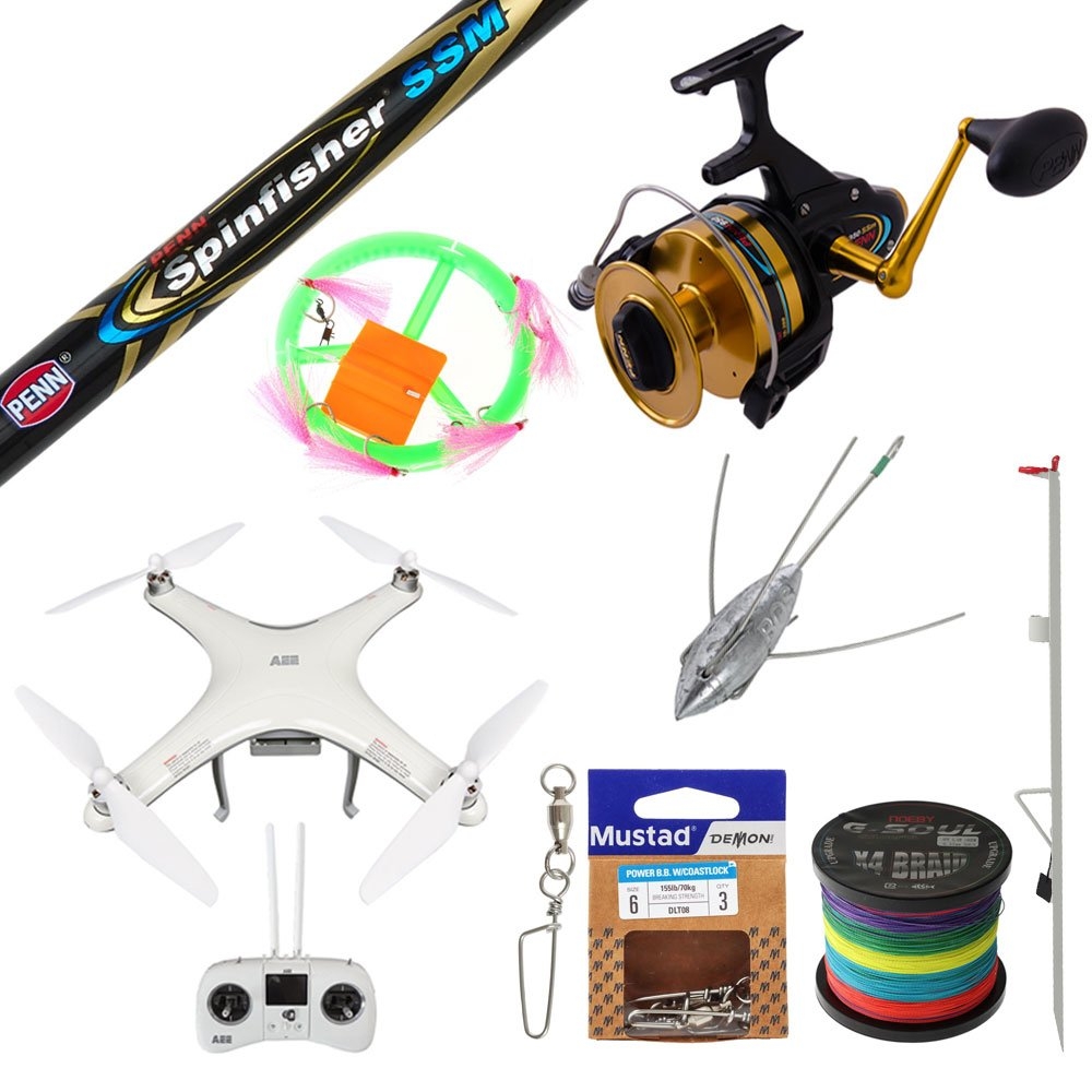 Condor A22 PENN Spinfisher Drone Fishing Package 8ft PE10 3pc