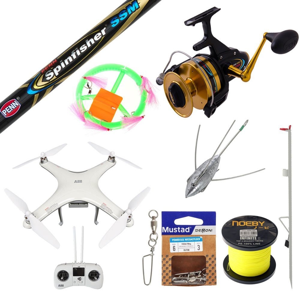 Condor A22 PENN Spinfisher Drone Fishing Package 8ft PE10 3pc