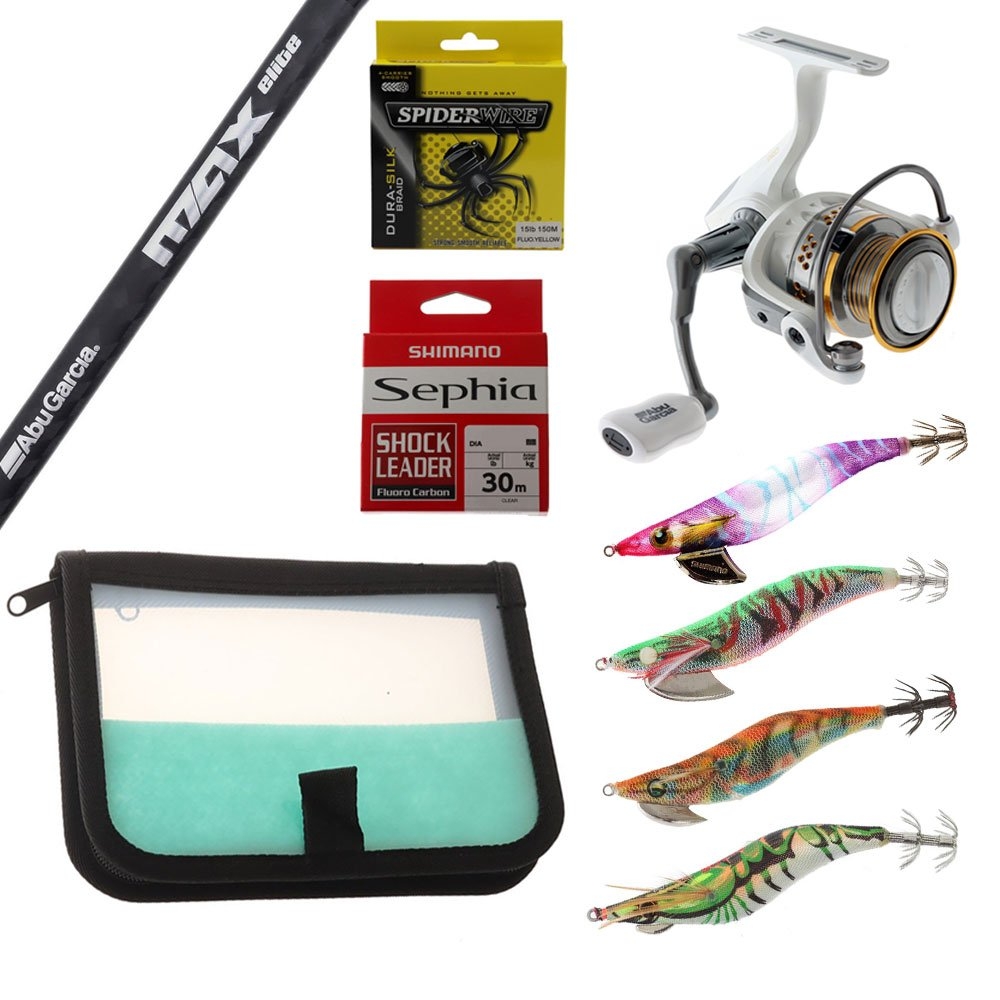 Abu Garcia Max Pro Elite Egi Squid Fishing Package 8ft 2in 2-4kg 2pc