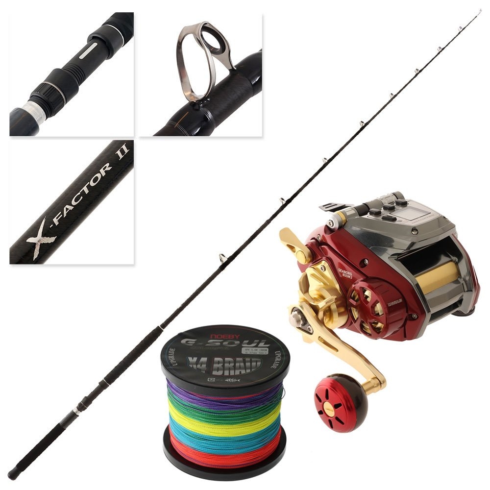 SwellPro FD3 Profish Daiwa Seaborg X-Factor Waterproof Electric Drone Fishing Package 8ft 6in 15-24kg 2pc