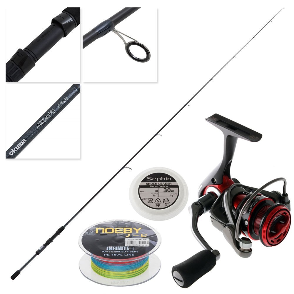 Okuma Inspira 20 Canal Trout / Salmon Fishing Package 8ft 10-30g 2pc