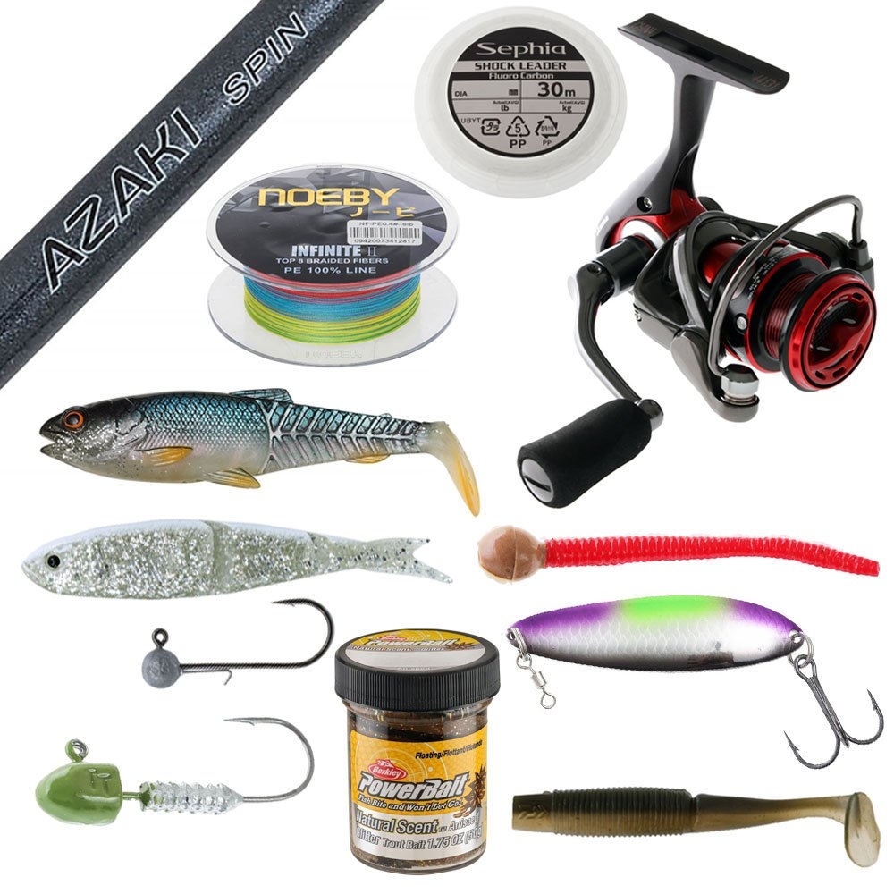 Okuma Inspira 20 Canal Trout / Salmon Fishing Package 8ft 10-30g 2pc