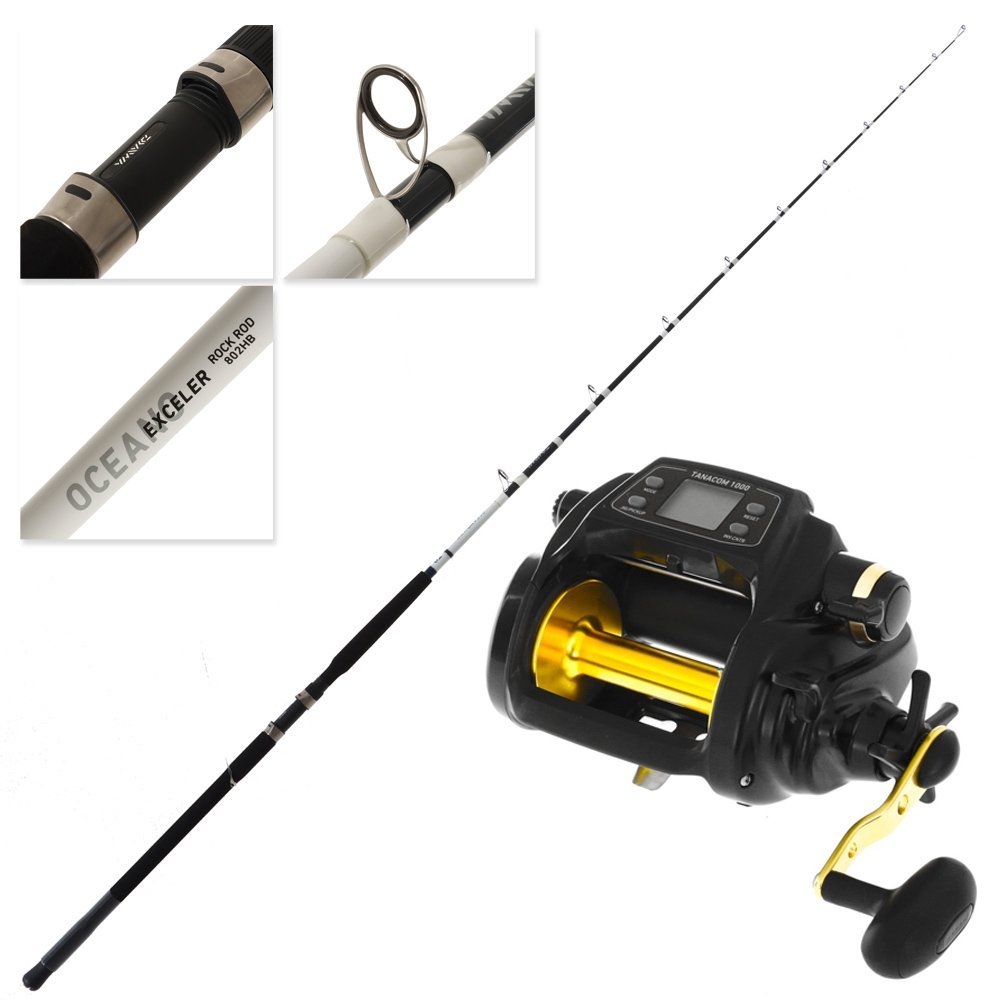 Daiwa Tanacom 1000 Electric Reel Drone Fishing Package 8ft 10-15kg 2pc