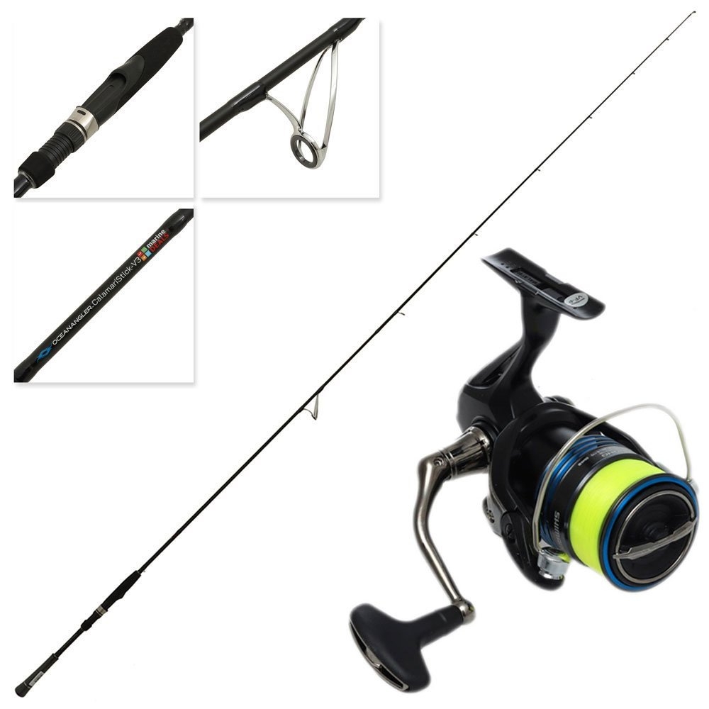 Shimano Nexave C3000HG FI Ocean Angler CalamariStick V3 Squid Fishing Package 8ft 3in PE0.4-1 2pc