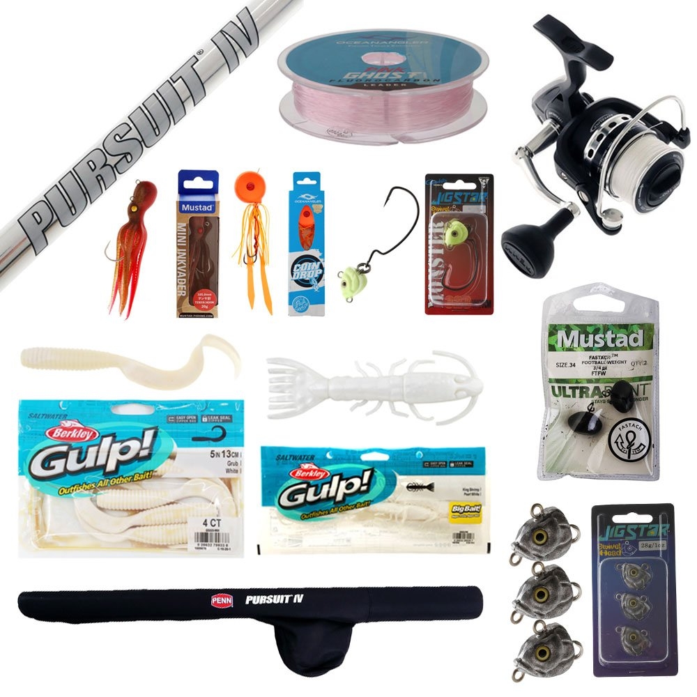 PENN Pursuit IV 4000 Softbait Lure Package 6ft 20lb-30lb 2pc