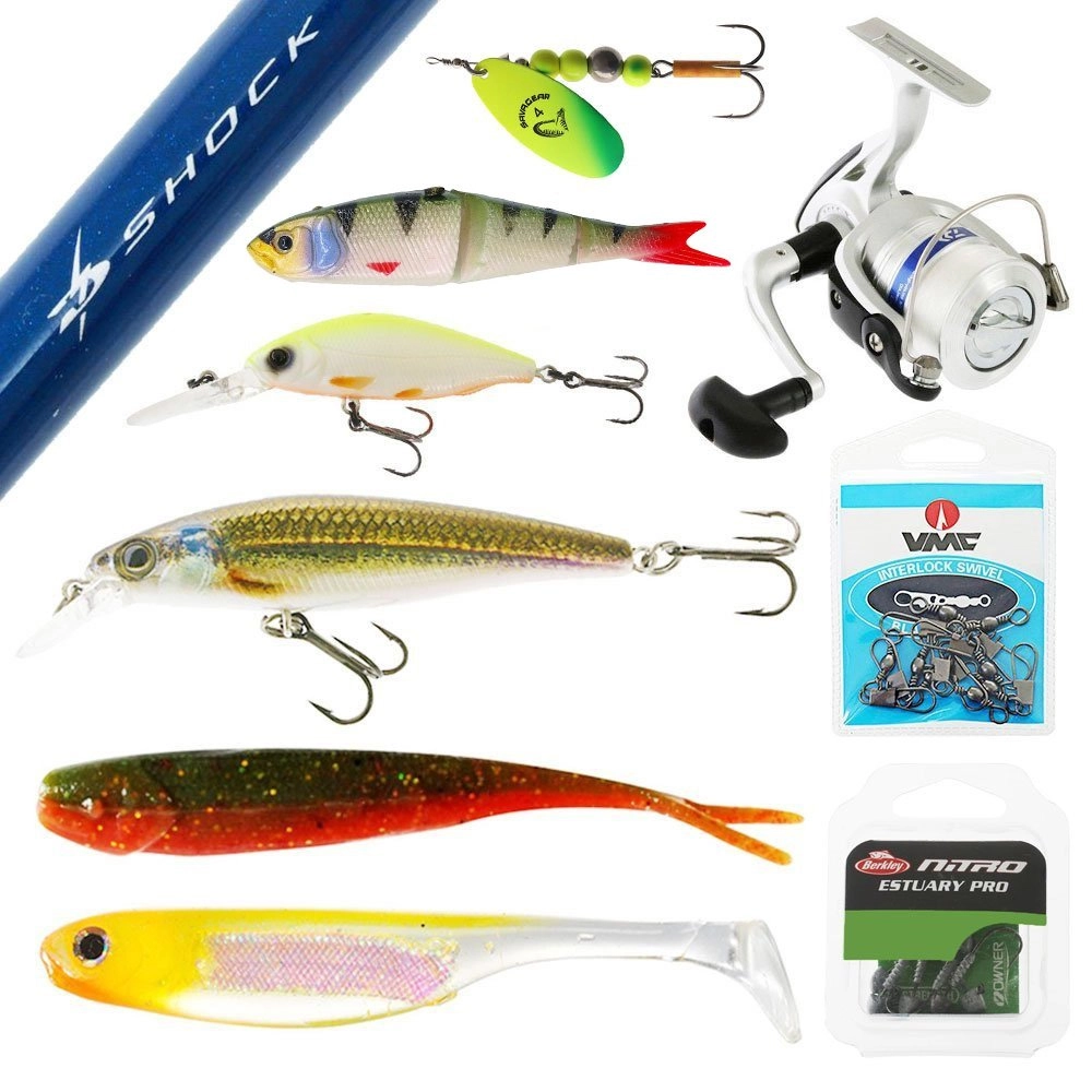 Daiwa D-Shock Freshwater Spinning / Softbait Tackle Package 6ft 6in 2-6kg 3pc Daiwa D-Shock Freshwater Spinning / Softbait Tackle Package 6ft 6in 2-6kg 3pc