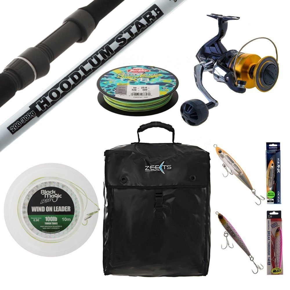 Shimano Socorro 10000 TiCA Hoodlum Stickbait Popper Topwater Package 9ft 200-300g 2pc