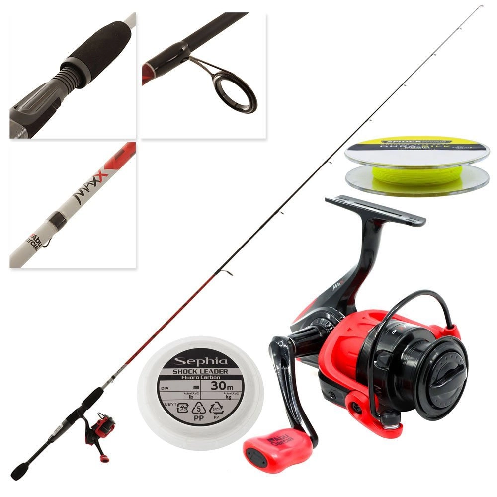 Abu Garcia Max Freshwater Spinning / Softbait Tackle Package 7ft 8in 1-3kg 2pc Abu Garcia Max Freshwater Spinning / Softbait Tackle Package 7ft 8in 1-3kg 2pc