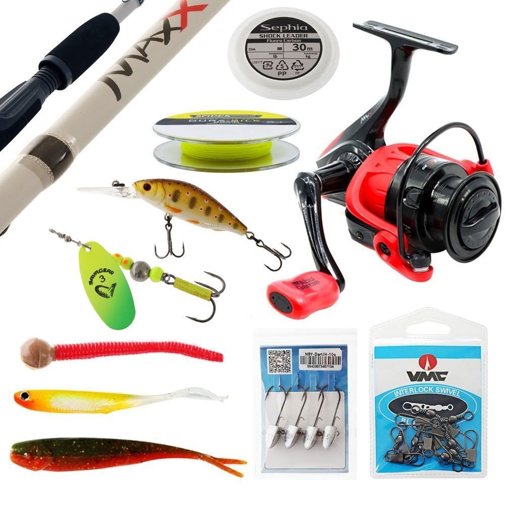 Abu Garcia Max Freshwater Spinning / Softbait Tackle Package 7ft 8in 1-3kg 2pc