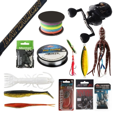 Daiwa IC200 Battalion Slow Jig and Softbait Package 6ft 8in 30lb 1pc