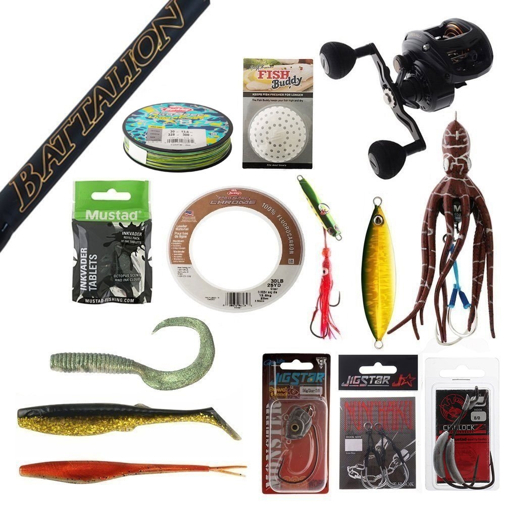 Daiwa IC200 Battalion Slow Jig and Softbait Package 6ft 8in 30lb 1pc